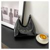 Elegant Glossy Shoulder Bag Women Fashion PU Leather Solid Messenger Bag Purse Ladies Tote Bags