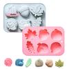 3D Pumpkin Silicone Mold Fall Thanksgiving Halloween Autumn Leaf Acorn Turkey Shape Chocolate Mold for Baking And Cooking