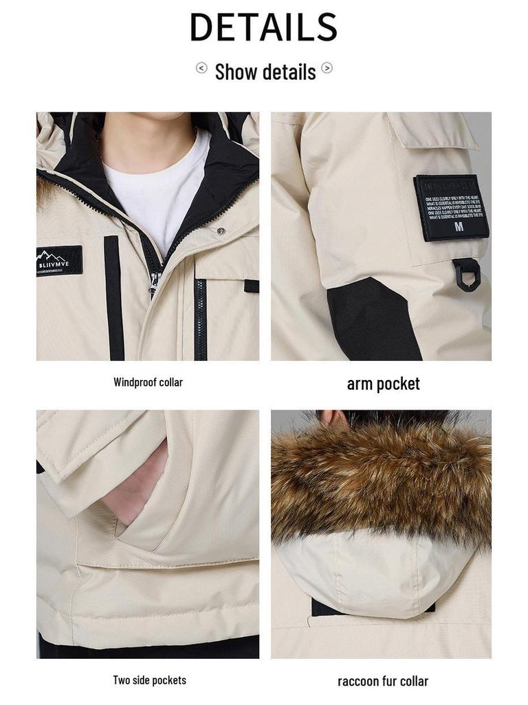 Unisex Mid-Length Extreme Cold Winter Parka