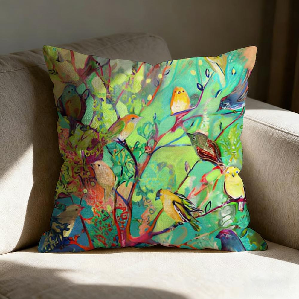 Anime Abstract Paint Colorful Pillow Case Pillowcase, Double-Sided Printed, Sofa Cushion, Bedroom Headboard Pillow