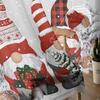 Berry Robin Christmas Dwarf Deer Snow Scene Sheer Curtains Living Room Decoration Window Curtains Kitchen Tulle Voile Curtains