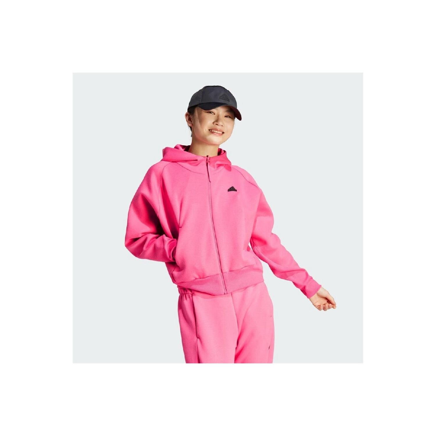 

предмет. Женская толстовка с молнией во всю длину 2XL розовый