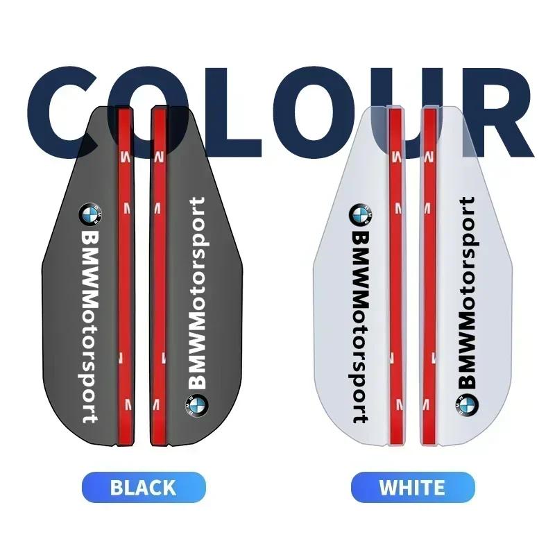 2 Piezas Protector Transparente para Espejo Retrovisor de Piezas de Automóvil Visera Protectora contra la Lluvia para BMW Serie 1 2 3 4 M Power X1 X5 X6 F30 E90