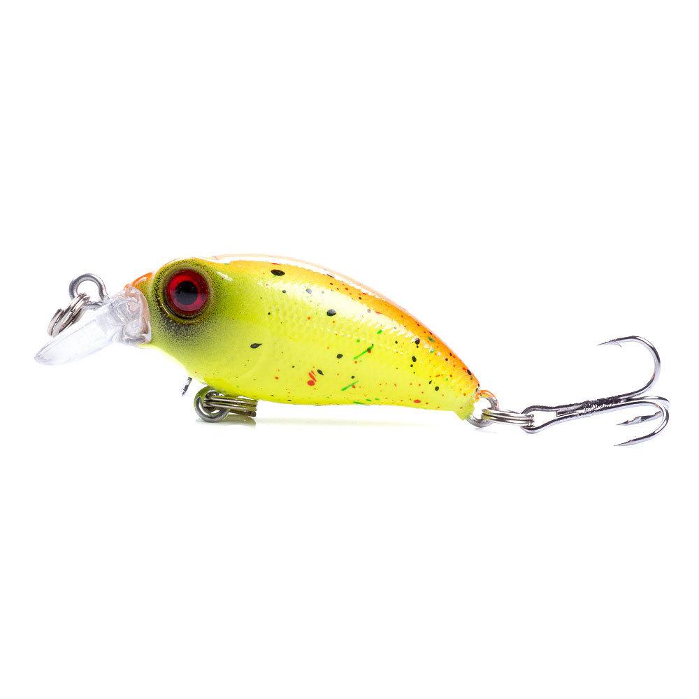 

4CM2.5GRock Little Fat Guy Lure Bait12Hard Bait Fake Bait Embryo Body Freshwater Sea Fishing Special Bait Fishing Gear 4cm-2.5g-12