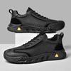 Casual shoes men's autumn new leather soft-sided soft-soled sports shoes light and non-slip large-size men's shoes