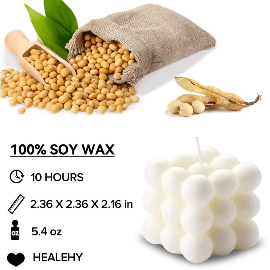 Fragrant bubble cube candle, home decorative fragrant candle, beautiful room decoration, large decorative shaped candle