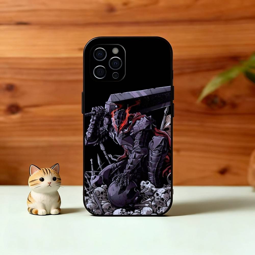 Cool Popular B-Berserk Comic Phone Case For iPhone 17, 16,15,14,13,12,11 Plus,Pro Max, Others Soft Black Cover