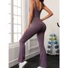 One Piece Fitness Jumpsuits Kvinner Ensfarget Bodysuit Sømløs Playsuit Backless Yoga Sportswear