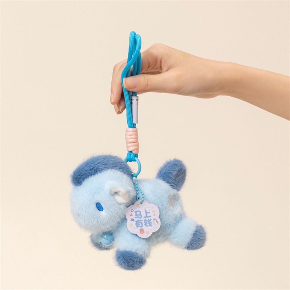 Soft Stuffed Zodiac Mascot Multi-color Plush Keychain Pony Plush Pendant  Party Decor