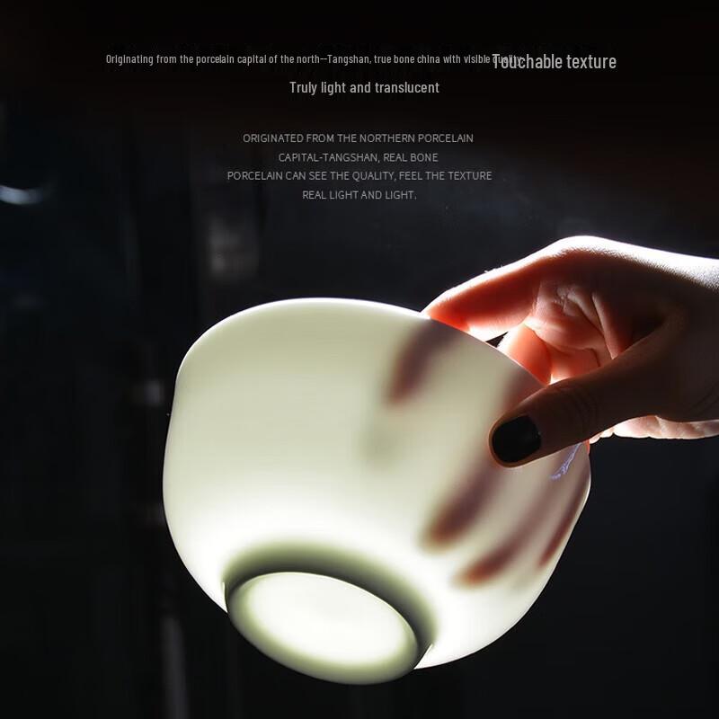 Zhi Shi Pure White Bone China Ceramic Bowls
