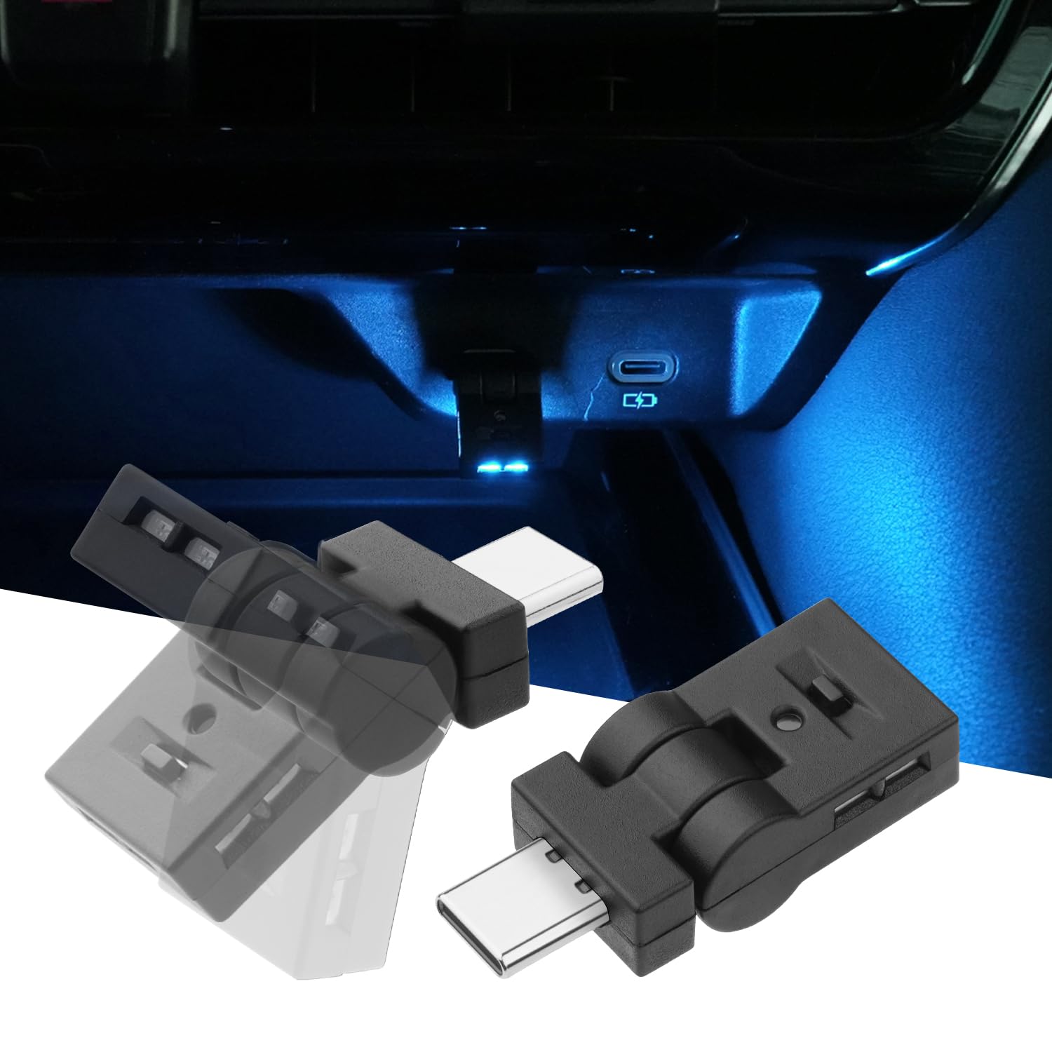 

CARVANTA USB-подсветка, LED, Тип автомобиля, 8 цветов, RGB-подсветка, Осцилляция 180°, Направление света