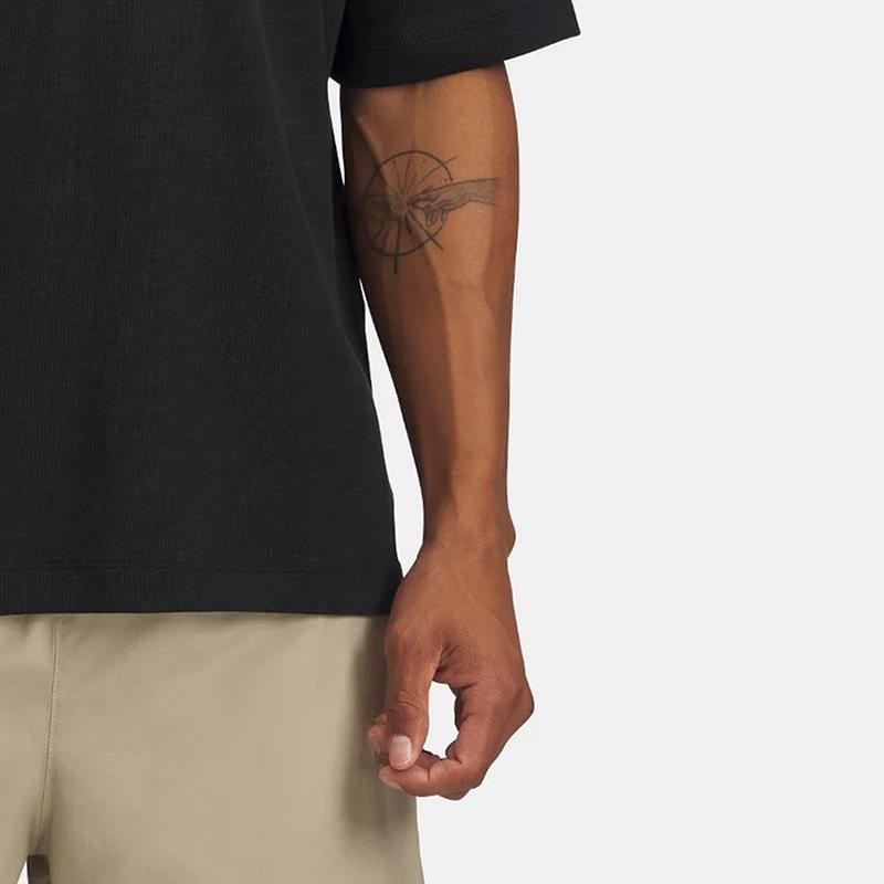 Under Armour Meridian Soft Series Solid Color Breathable Versatile Short Sleeve Polo Shirt Men Polo Shirts Black 6005521-001