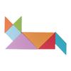 Magnetic Tangram Toys 7 Shapes Exercise Logical Thinking Bookclip Design Wooden Pattern Blocks Set