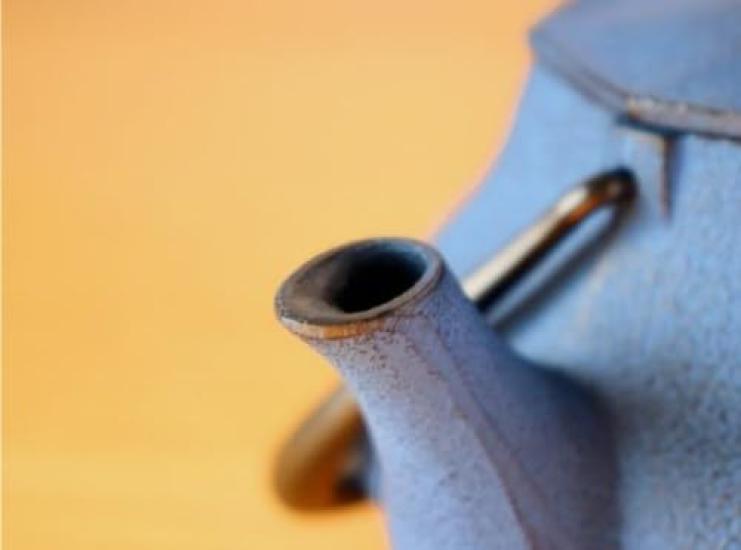 Nanbu Iron Kettle Miyabi Small Blue do our IH compatible Compact Teapot Pot new Day Traditional craft Made in Japan Iwate Nambu