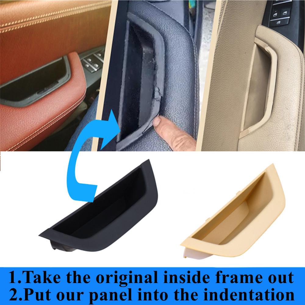 RHD Top-Qualität Auto-Innentürgriff mit Lederbezug Fahrerarmlehnenverkleidung für BMW X3 X4 F25 F26