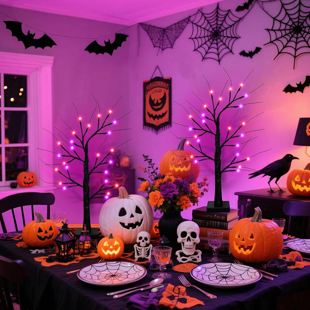 24 LED Birch Tree Light Bonsai DIY Artificial Tree Light Warm White for Home Wedding Festival Party Christmas Decoration