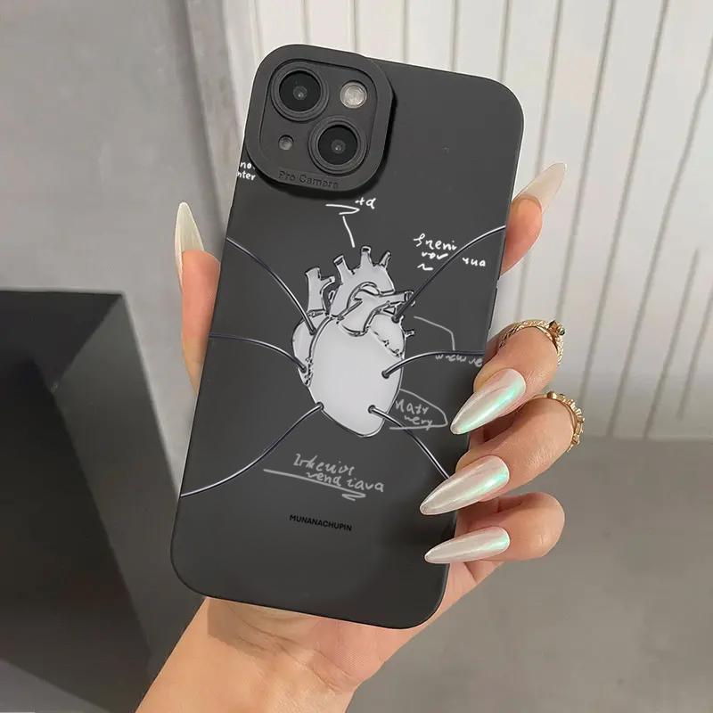 Creative Model Heart Medical Phone Case For Xiaomi Mi 13T 12T 11T Pro Mi 14 13 12 11 Lite 5G Poco X5 F5 X6 M6 Pro 4G Soft Cover