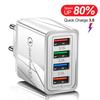 USB Hızlı Şarj 3.0 QC 18W USB Şarj Cihazı Xiaomi Redmi Note 9 8 7 pro QC3.0 Hızlı Şarj USB Telefon Şarj Cihazı IPHONE 12 mini