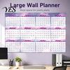 Yearly Planning Sticker Year-round Wall Calendar, Rewritable Erasable Self Adhesive Family Schedule Board Large Planner for And Organization