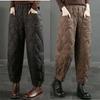 Ultra-lightweight Down Pants Women's High-end Loose Outer Wear Winter Thickened High-waist Straight Cotton Pants