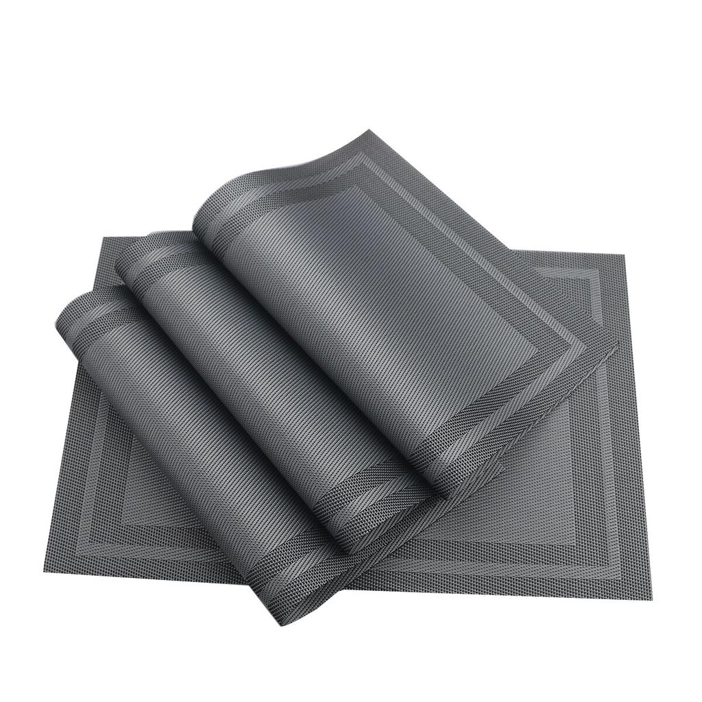 Tovaglietta 6 pezzi tovagliette da pranzo in PVC da cucina per la tavola, tappetino da pranzo sottobicchiere a prova di acqua, centrini individuali, tappetini per tazze