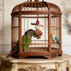 Parrot Natural Pinecone Chew Toy Bird Beak Grinding & Boredom Relief Pine Ornament Bird Cage Decoration  Pet Supplies