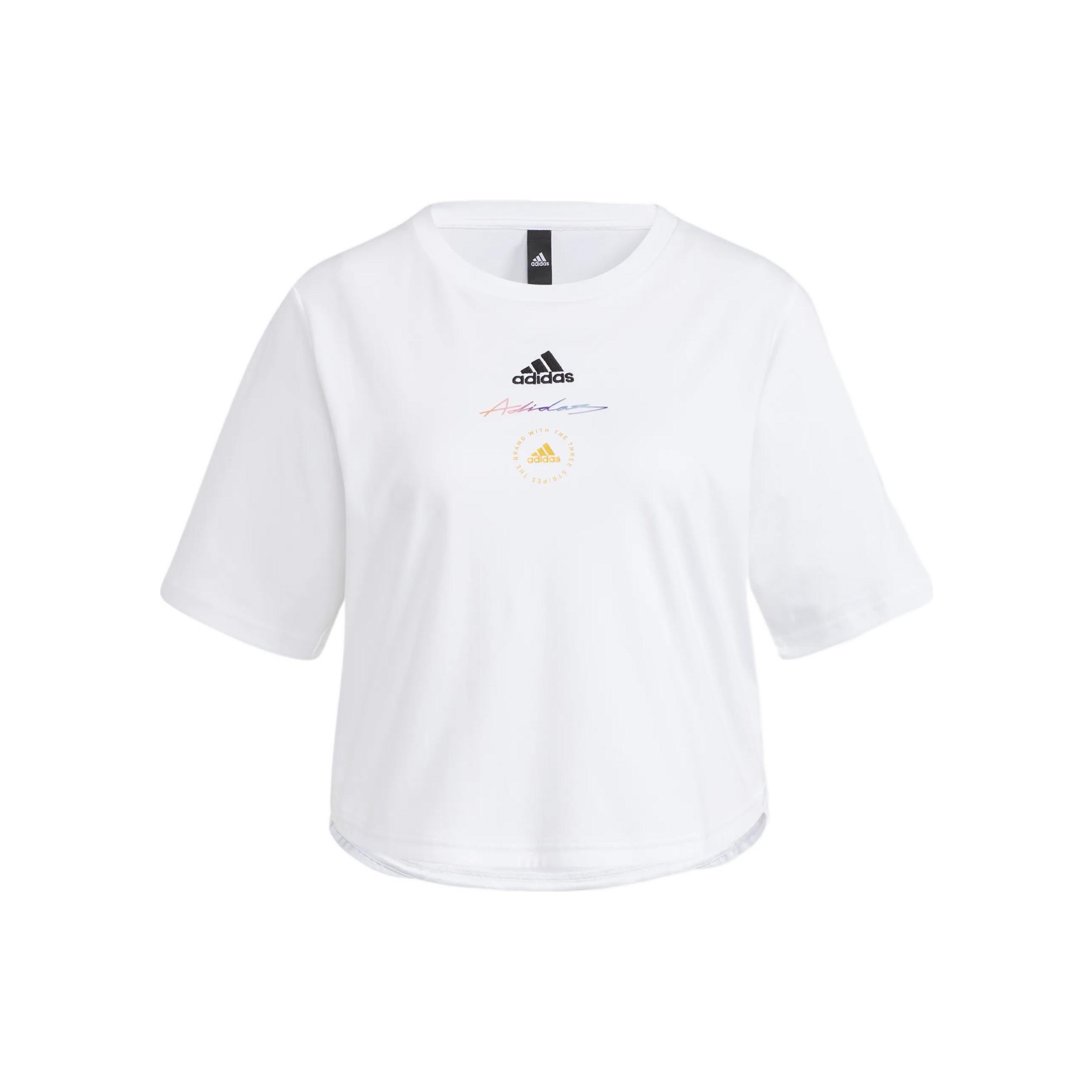 (WMNS) adidas UST T-Shirt Asia Sizing  White Black  Women s HE9983 XL