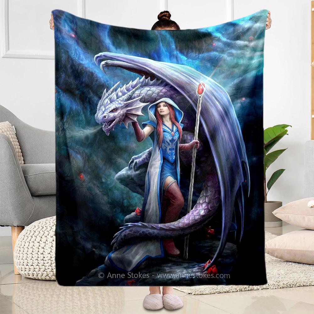Gothic Style Blanket Soft & Cozy Perfect for Bed Office Chair Seaside for All Seasons Digital Print Best Holiday Gift for Friends Family