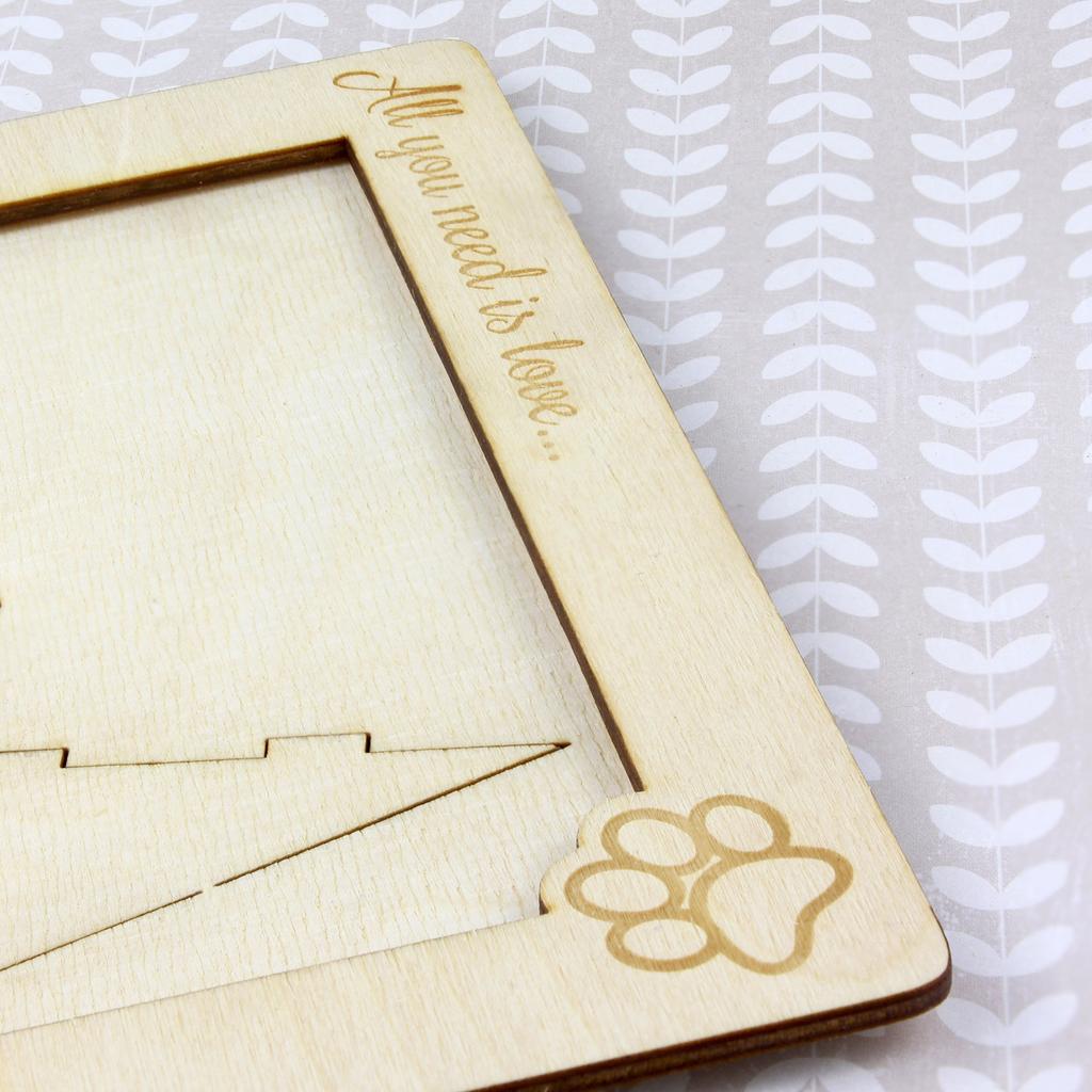Chow Chow - Photo frame, engraved wooden frame, a lovely gadget for the dog lover by Art-Dog
