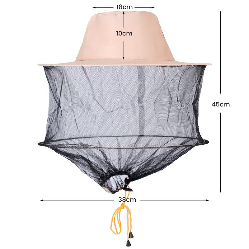 

1pc Beekeeping Protector Cap Anti bee Hat Mosquito Bee Insect Net Veil Head Face Protector Beekeeper Equipment