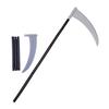 Halloween Weapon Prop Realistic 3-Section Handle Costume Accessories Comfortable Grip Cosplay Supplies Large Halloween Demon Scythe Sickle Axe Prop