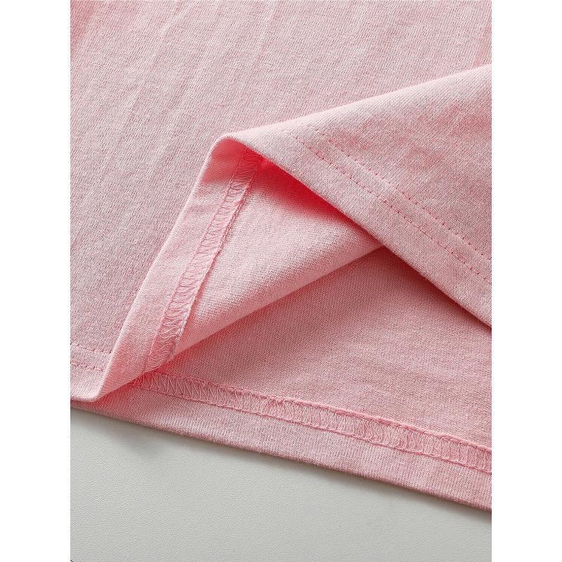 European Sizes Girls Cotton Short-sleeve T-shirt, Soft and Comfortable Daily Wear, Suitable for Home, Outdoor and Sports Activities