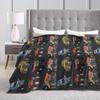 Toy Monster Trucks Warm Blanket  Students Plush Throw Blanket Graphic Outdoor Flannel Bedspread Sofa Bed Cover