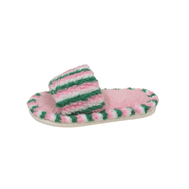 

Girls fashionable slippers autumn and winter new model, trendy soft bottom non-slip home warm cotton slippers for babies 37 рожевий