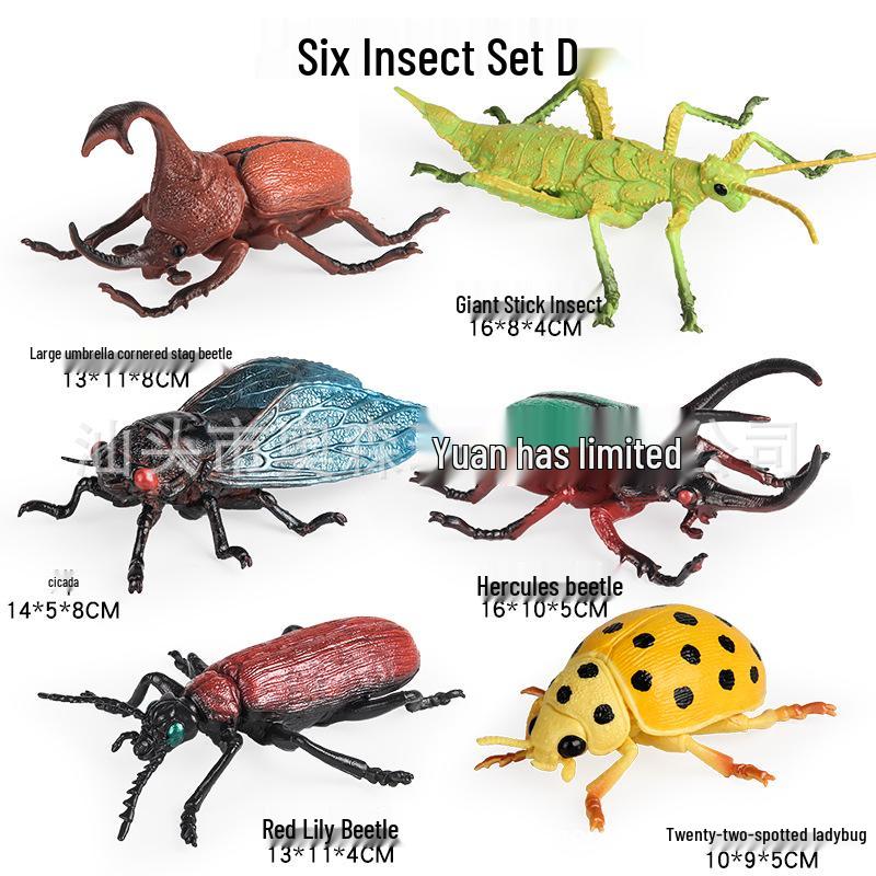 Interactive Insect Toy Set: Butterfly, Bee, Ladybug, Dragonfly, Centipede, Ant, Scorpion, Mantis, Spider