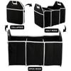 Schowek do bagażnika samochodu Bardzo duży składany organizer z 3 przegródkami Home Car Seat Organizer Akcesoria samochodowe Wnętrze