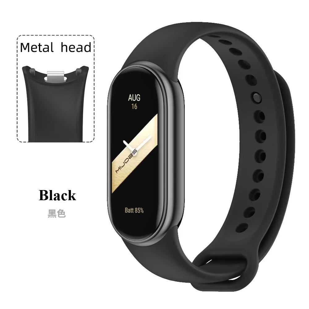 Sport Silicone Strap for Xiaomi Mi Band 9 NFC Replacement Bracelet Belt for Xiaomi Mi Band 8/9/10 Wriststrap Smart Watch Accessories