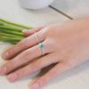 47Bag 925 Silver Birthstone Rings, 12 Types, Clair (B Type)