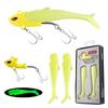 Glow In The Dark Soft Fishing Lures Soft Material Jigging Baits Swimbait Lures  Sea Fishing