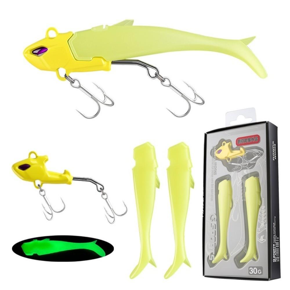 Glow In The Dark Soft Fishing Lures Soft Material Jigging Baits Swimbait Lures Sea Fishing