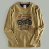 Foreign Trade Export Balance Men's Long sleeves Shirt O-neck pullover Fashion Print Casual Top Fashion Brand Bottoming Shirt