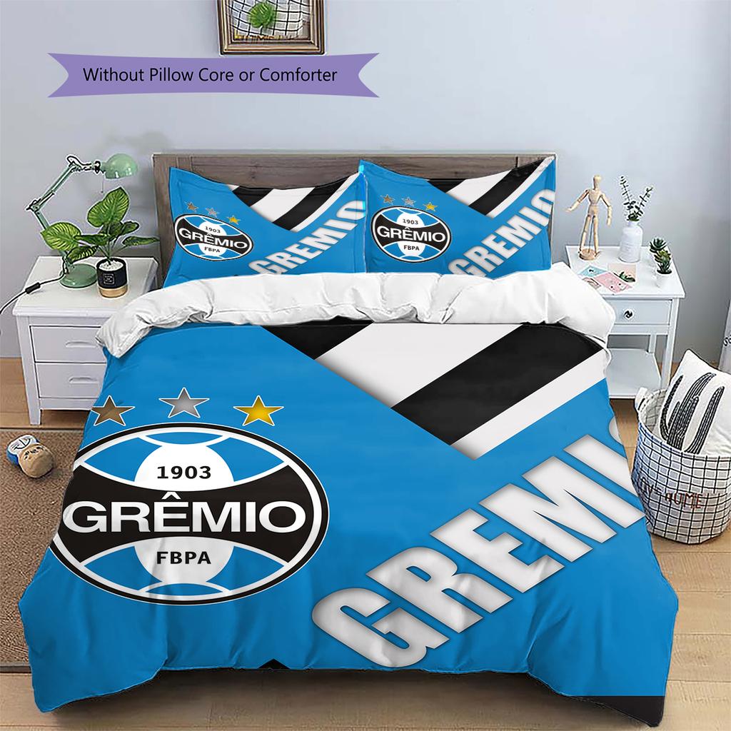 GREMIO FC Patroon Beddengoed Huisdecoratie Verjaardagscadeau (1 dekbedovertrek + 2 kussenslopen, zonder binnenkussen)