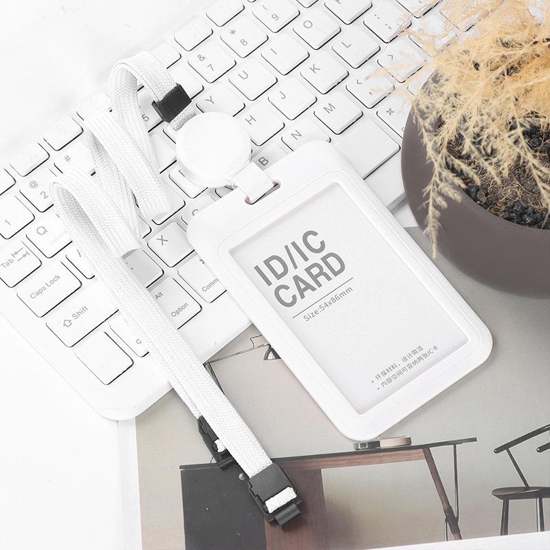Retractable Lanyard ID Card Holder for Professionals and Students белый