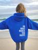 New Women's Fleece-Lined Hoodie with Letter Print - Trendy Loose Fit with Kangaroo Pocket and Drawstring Hood.