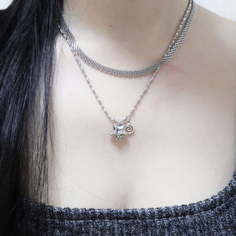 821WEBSERVICE star spin necklace