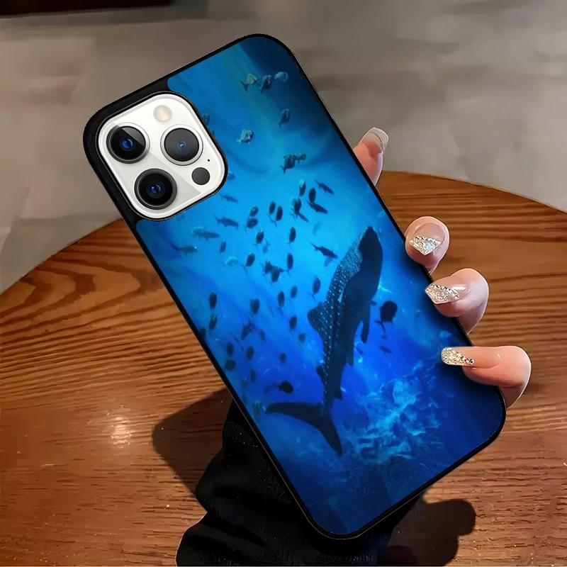 Whale Sharks Fish Phone Case For iPhone 17 Air 16 15 14 13 12 11 Pro Max Max Plus Bumper Case Cover