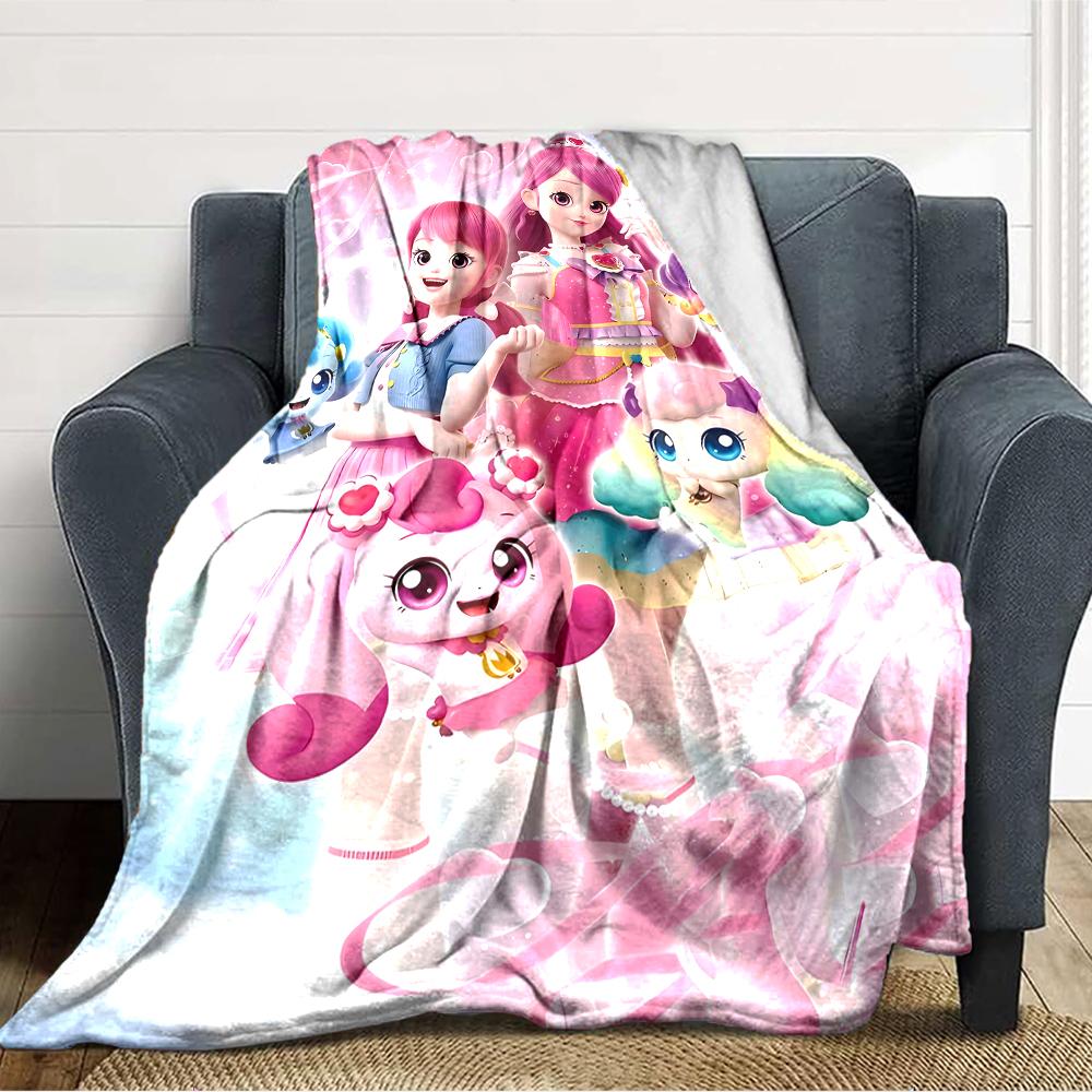 1pc Catch Teenieping Magic Sweethear (4) Blanket, Gift, for Men and Women, Soft Blanket, Good for Sofa Bed Couch Travel, Lightweight Flannel Blanket