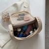 Women Chic Quilted Handbag Spacious Pu Makeup Bag With Organized Storage And Smooth Zip For Daily Essentials Storage Bag