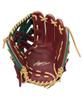 Rawlings HYPER TECH COLOR SYNC GR5FHTCN55W Baseball Throw Glove, Soft, All-Around, Shelly/D Green, 11.75 inches, Right-Handed