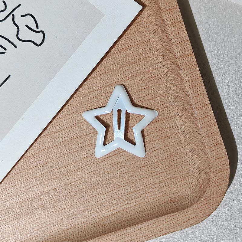 Colorful Star Hair Clips: Cute, Small, Five-Pointed Star BB Clips for Girls' Hair